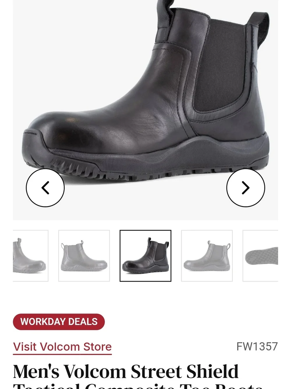 Men's Black Slip-On Chelsea Boots